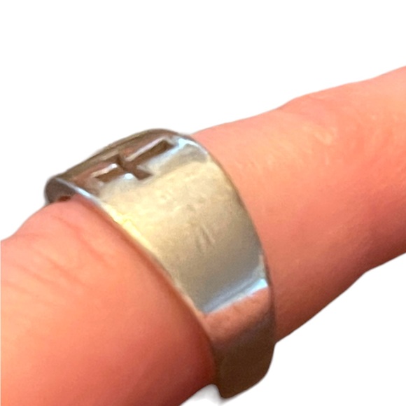 Vintage James Avery cut out cross religious Ring sterling silver 925 - Picture 3 of 11